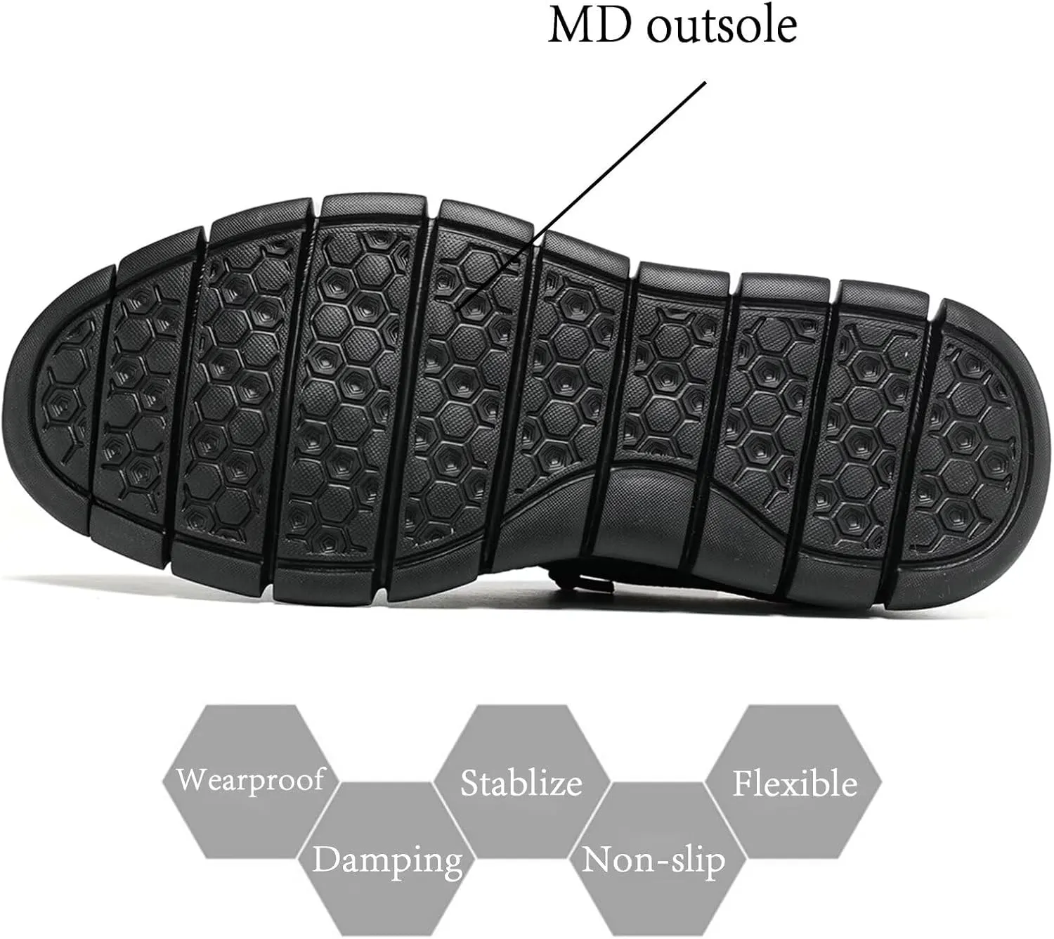Kundork Men's Casual Dress Shoes Comfort Walking Shoes Mesh Knit Lightweight Breathable Sneakers