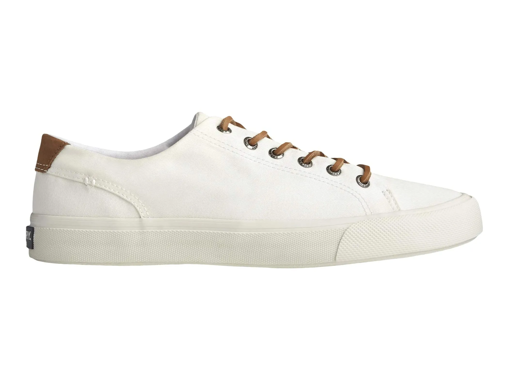 Lace LTT Full product range Ii Customer favorite Striper Sneaker Canvas Sperry WHITE Up Lightweight SW