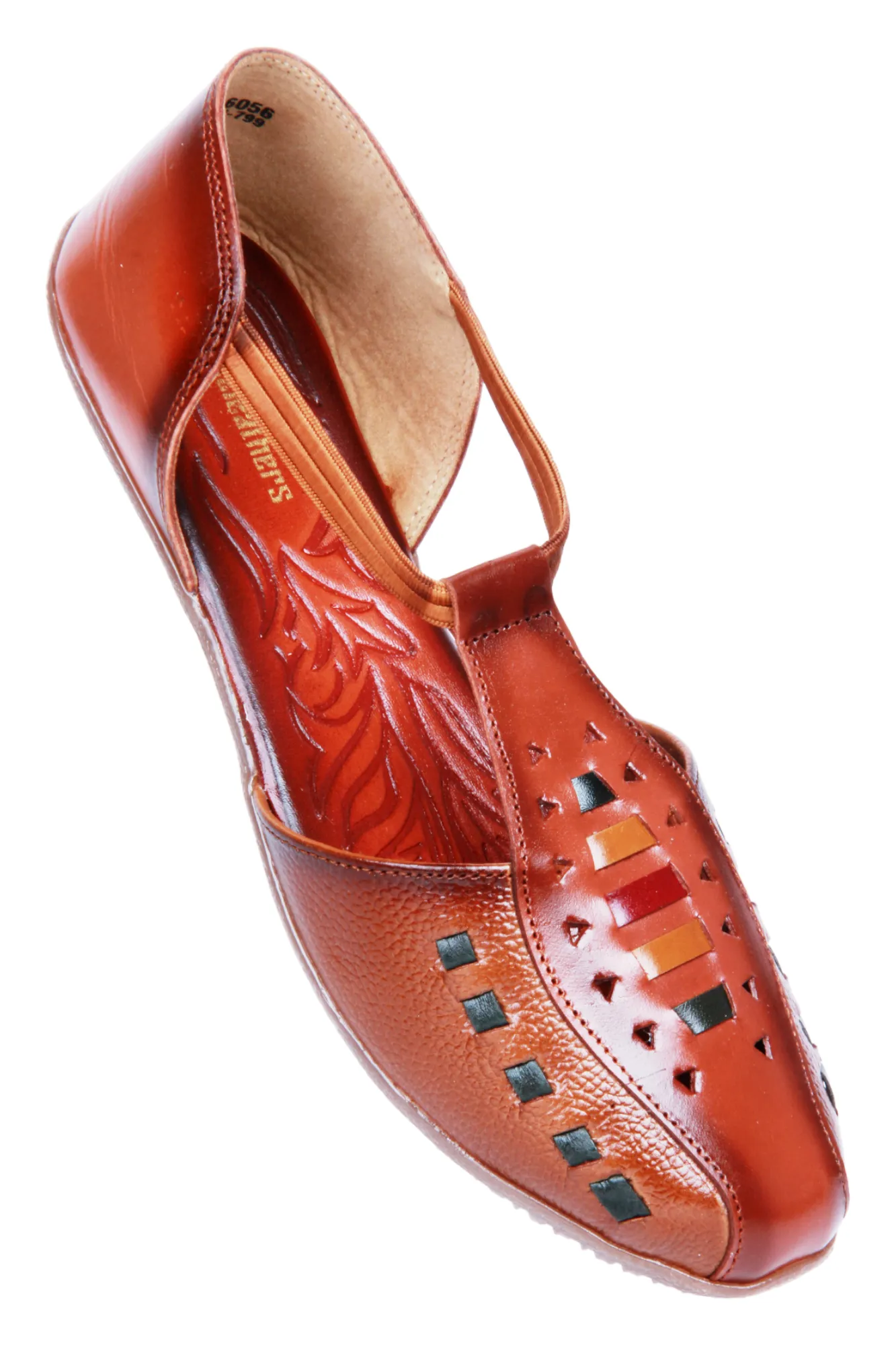 LADIES FLAT LEATHER SANDAL 996056