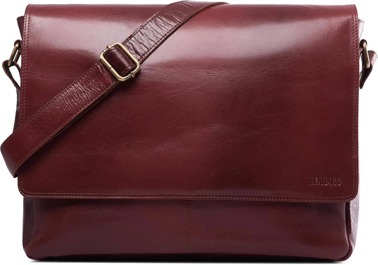LEABAGS Oxford, Nature Dark Brown