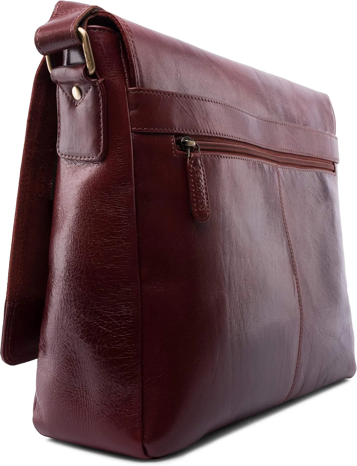LEABAGS Oxford, Nature Dark Brown