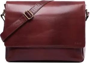 LEABAGS Oxford, Nature Dark Brown