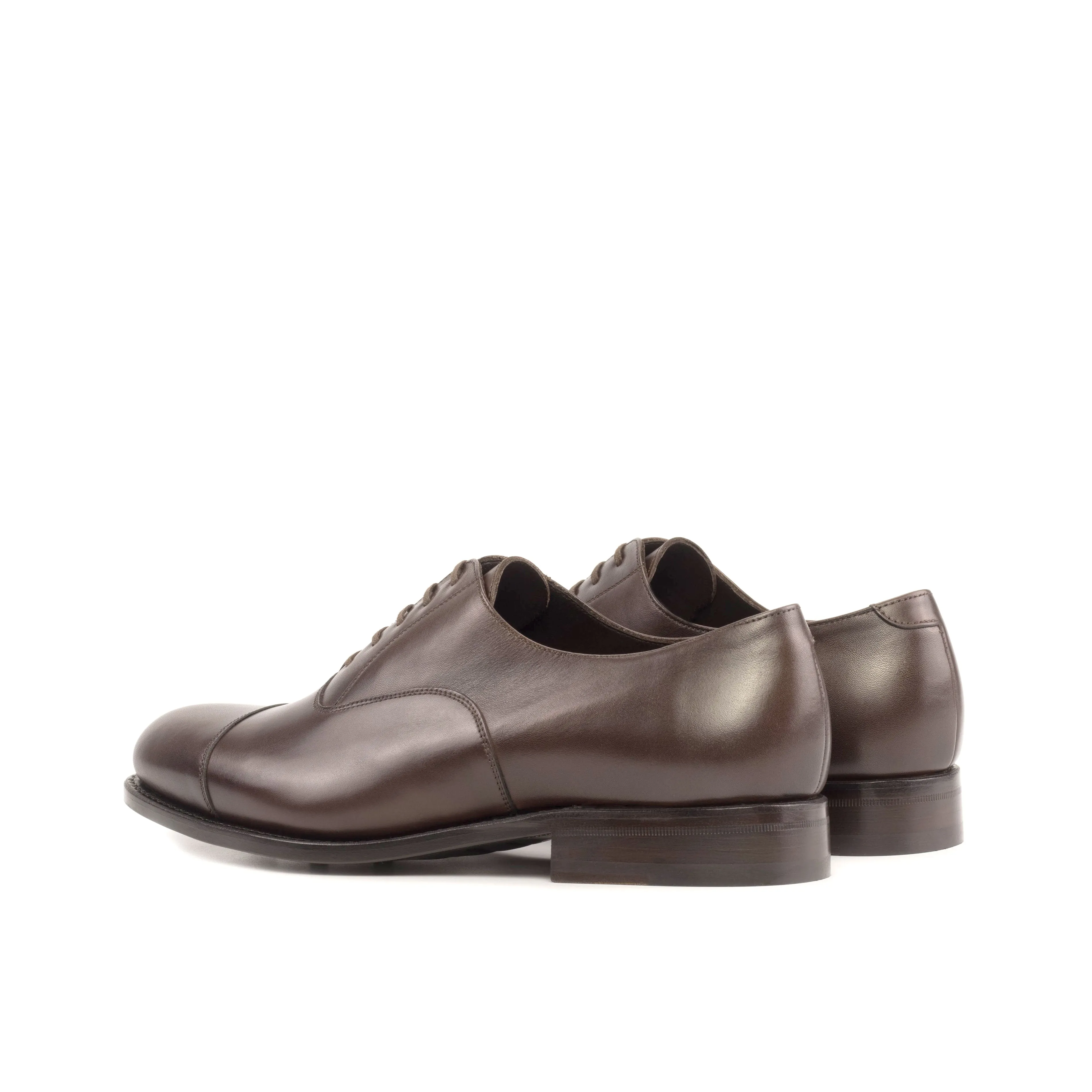 Leather Oxford Zurigo │ Dark Brown - Brown Soles