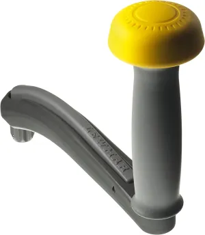 Lewmar 8" One Touch Aluminum Winch Powergrip Handle – Lightweight, Corrosion-Resistant, Marine-Grade Alloy, one-Touch Lock-in Winch Handle with Ball Bearing Grip, Three-Year Warranty