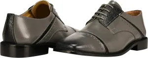 LIBERTYZENO Boys Crocodile Print & Plain Genuine Leather Kids & Toddlers Oxford Dress Shoes for Easter Gift