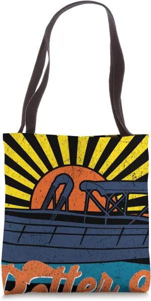 Life Is Better On Lake Anna Pontoon Party Barge Sandbar Boat Tote Bag
