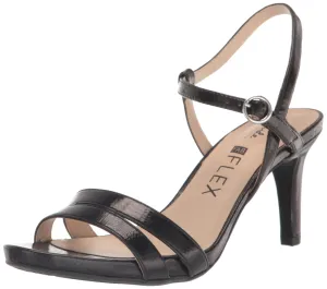 LifeStride Womens Miracle Strappy Heeled Sandal Black 12 M