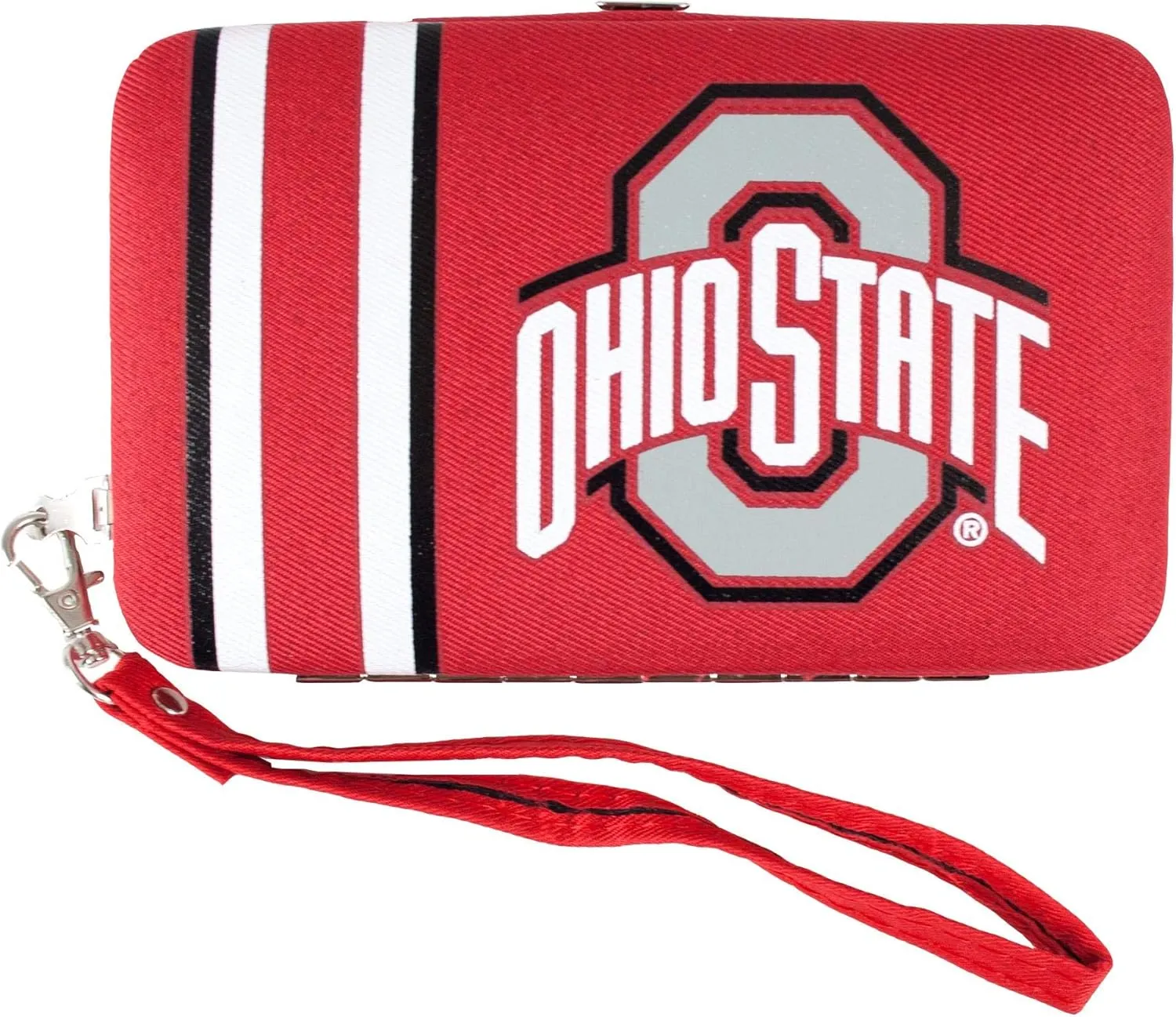 Littlearth NCAA Ohio State Buckeyes Shell Wristlet, 3.5 x 0.5 x 6-Inch, Red
