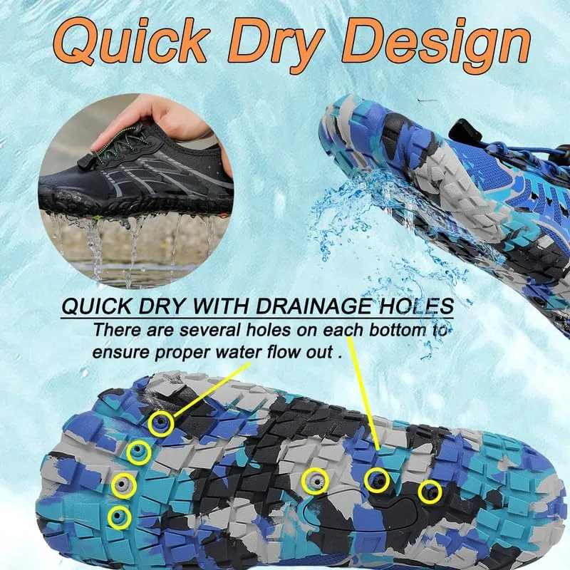 LIZRHA Water Shoes for Men and Women Quick Dry Aqua Swim Barefoot Shoes for Outdoor Fishing Beach Pool Boat Surfing Walking Water Park and Yoqa Activities