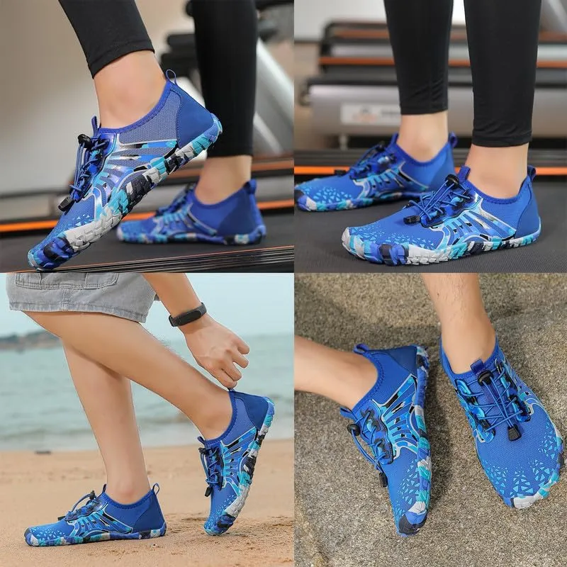 LIZRHA Water Shoes for Men and Women Quick Dry Aqua Swim Barefoot Shoes for Outdoor Fishing Beach Pool Boat Surfing Walking Water Park and Yoqa Activities