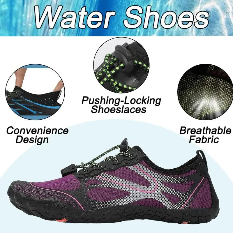 LIZRHA Water Shoes for Men and Women Quick Dry Aqua Swim Barefoot Shoes for Outdoor Fishing Beach Pool Boat Surfing Walking Water Park and Yoqa Activities