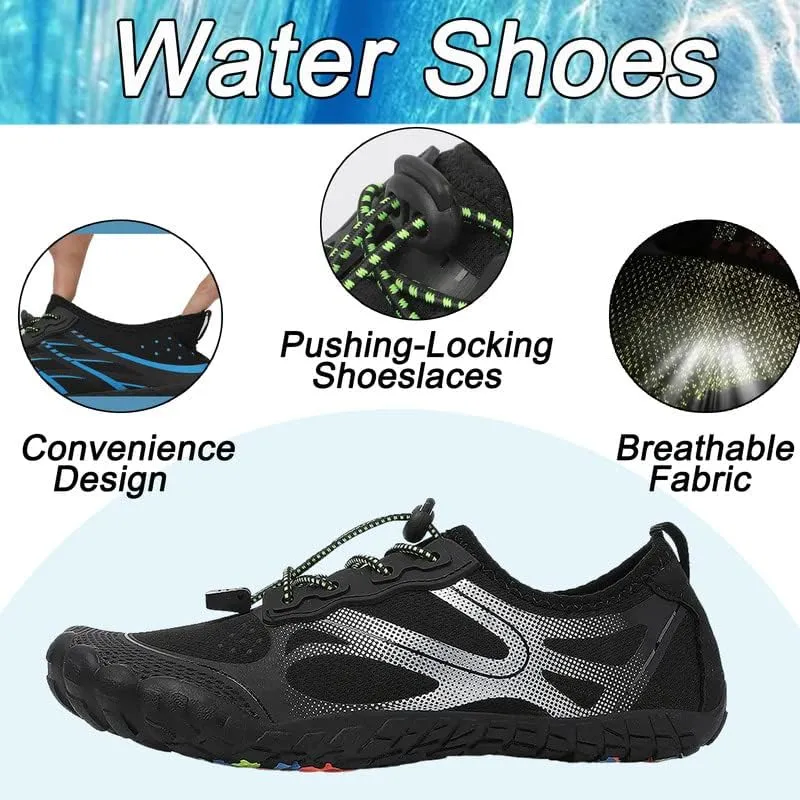 LIZRHA Water Shoes for Men and Women Quick Dry Aqua Swim Barefoot Shoes for Outdoor Fishing Beach Pool Boat Surfing Walking Water Park and Yoqa Activities