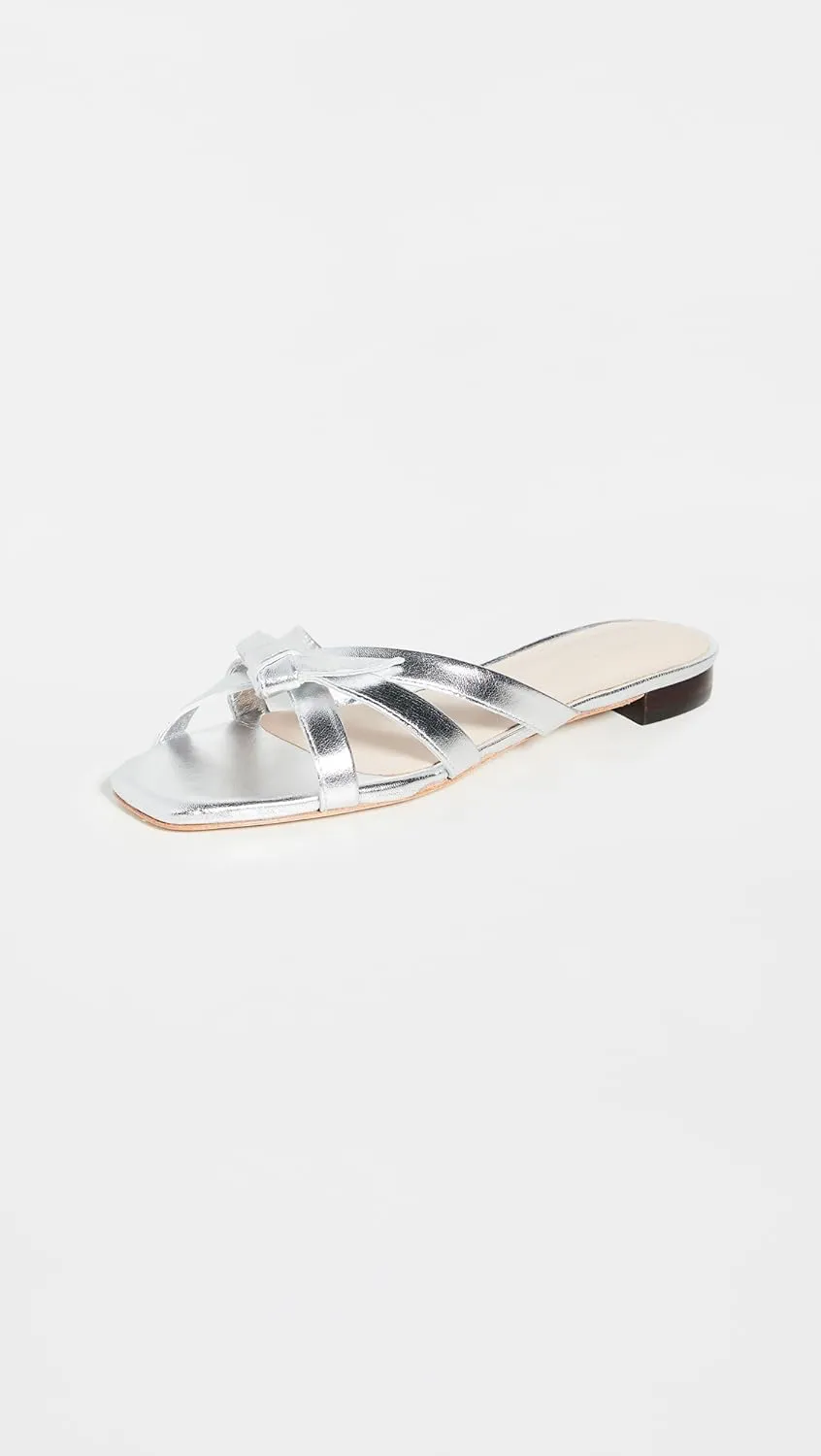 Loeffler Randall Women's Emilia Pleated Bow Sandals
