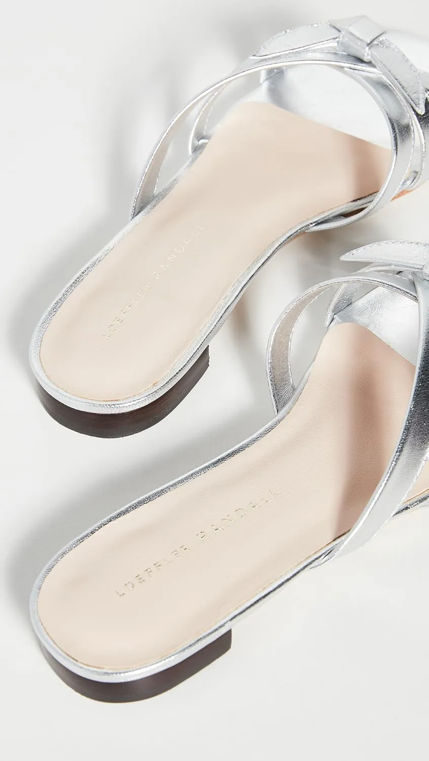 Loeffler Randall Women's Emilia Pleated Bow Sandals