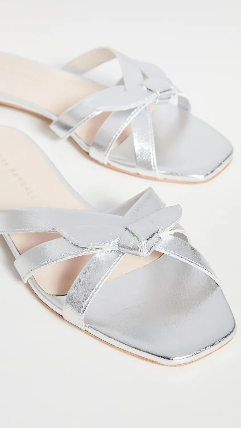 Loeffler Randall Women's Emilia Pleated Bow Sandals