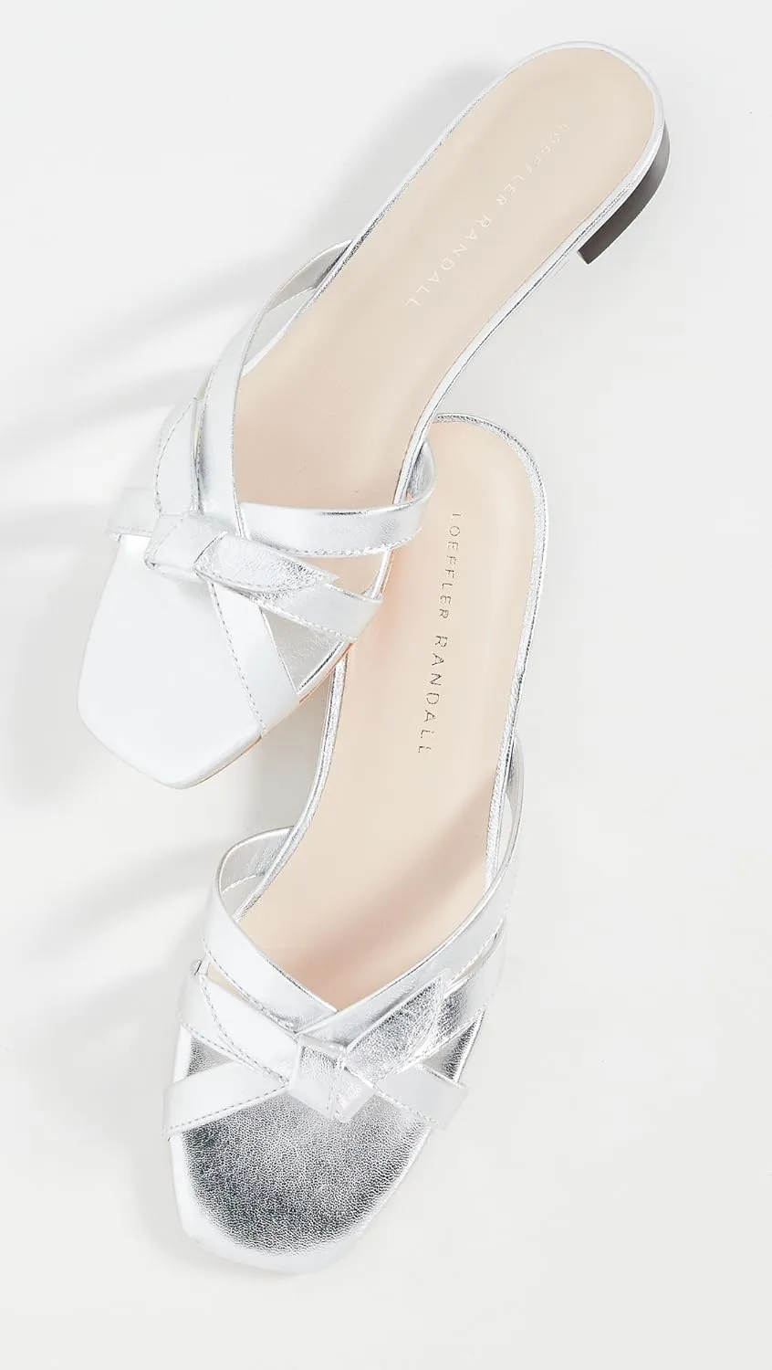 Loeffler Randall Women's Emilia Pleated Bow Sandals
