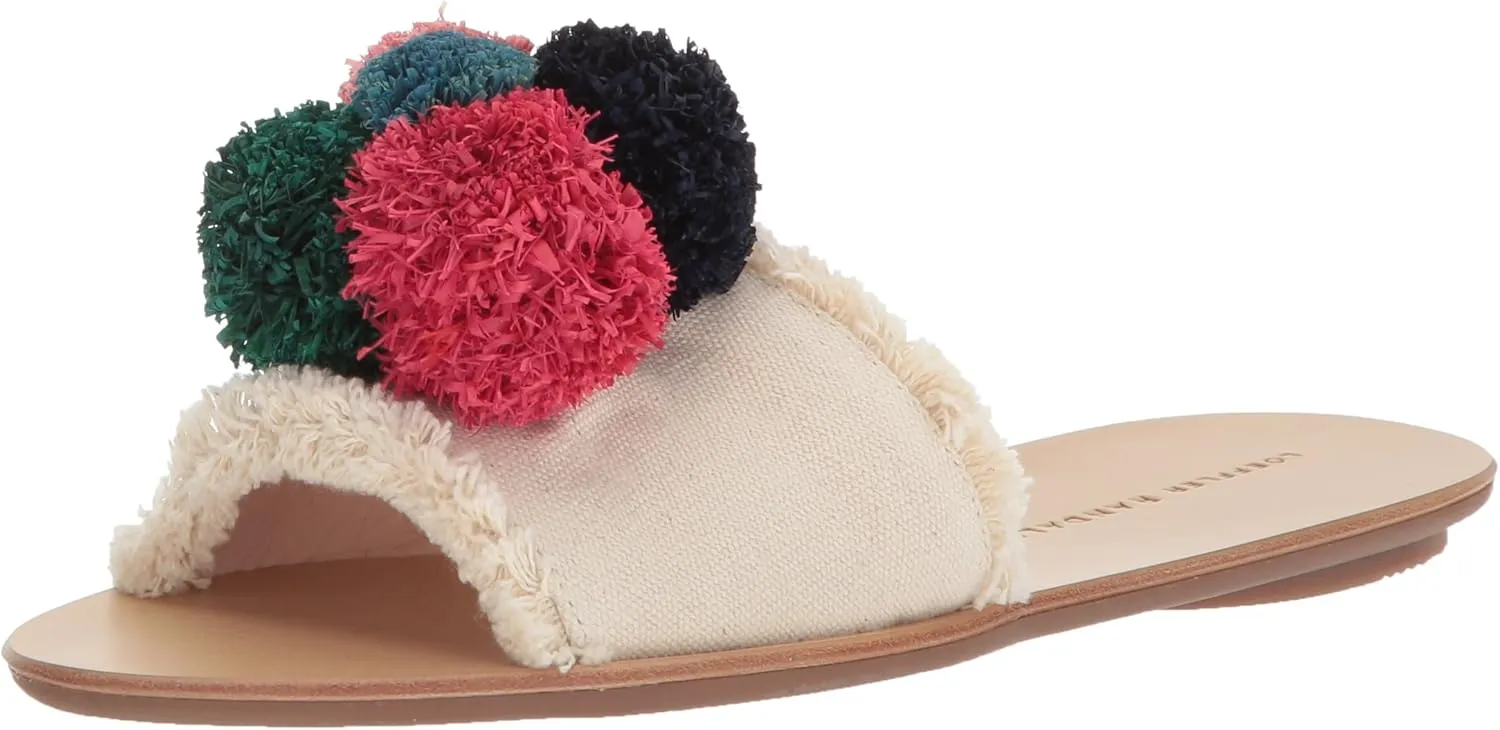 LOEFFLER RANDALL Women's Gabi (Canvas Pom) Flat Sandal