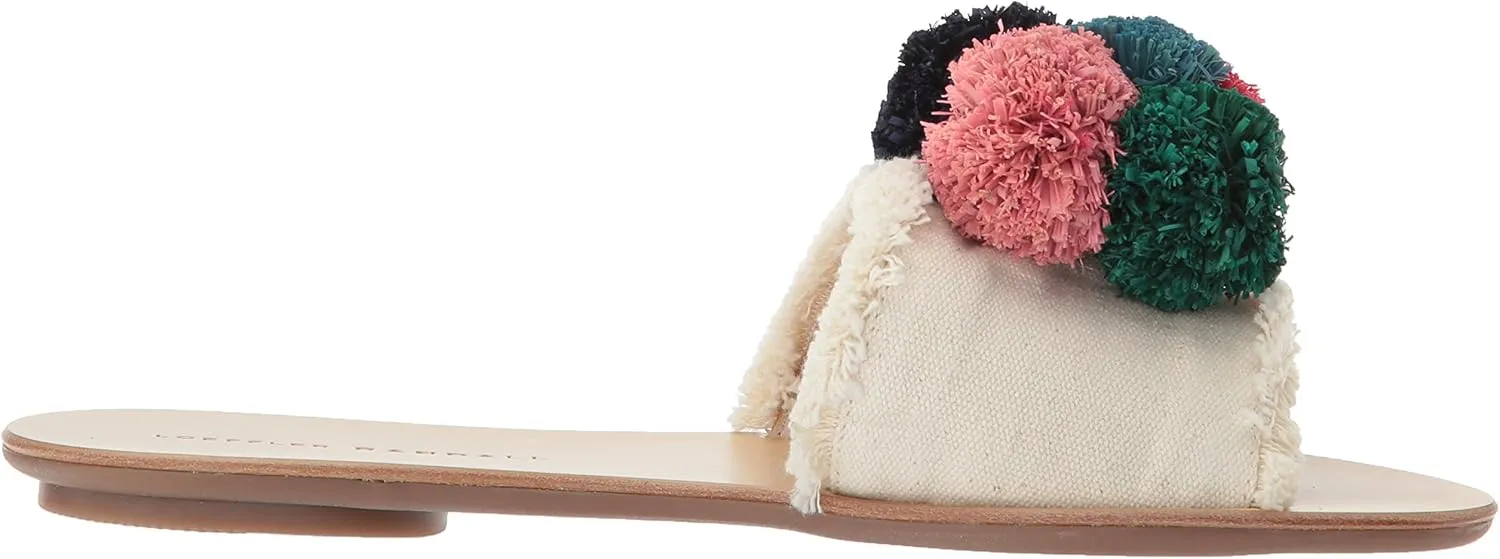 LOEFFLER RANDALL Women's Gabi (Canvas Pom) Flat Sandal