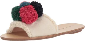 LOEFFLER RANDALL Women's Gabi (Canvas Pom) Flat Sandal