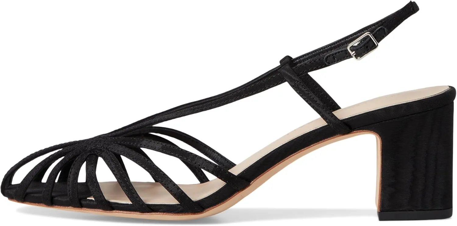 Loeffler Randall Women's Priscilla Lattice Slingback Mid Heel Sandals