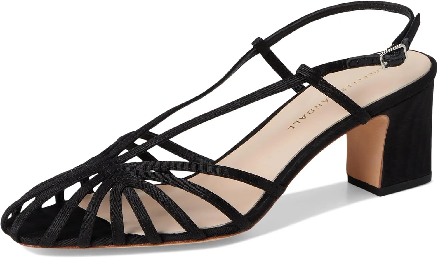 Loeffler Randall Women's Priscilla Lattice Slingback Mid Heel Sandals
