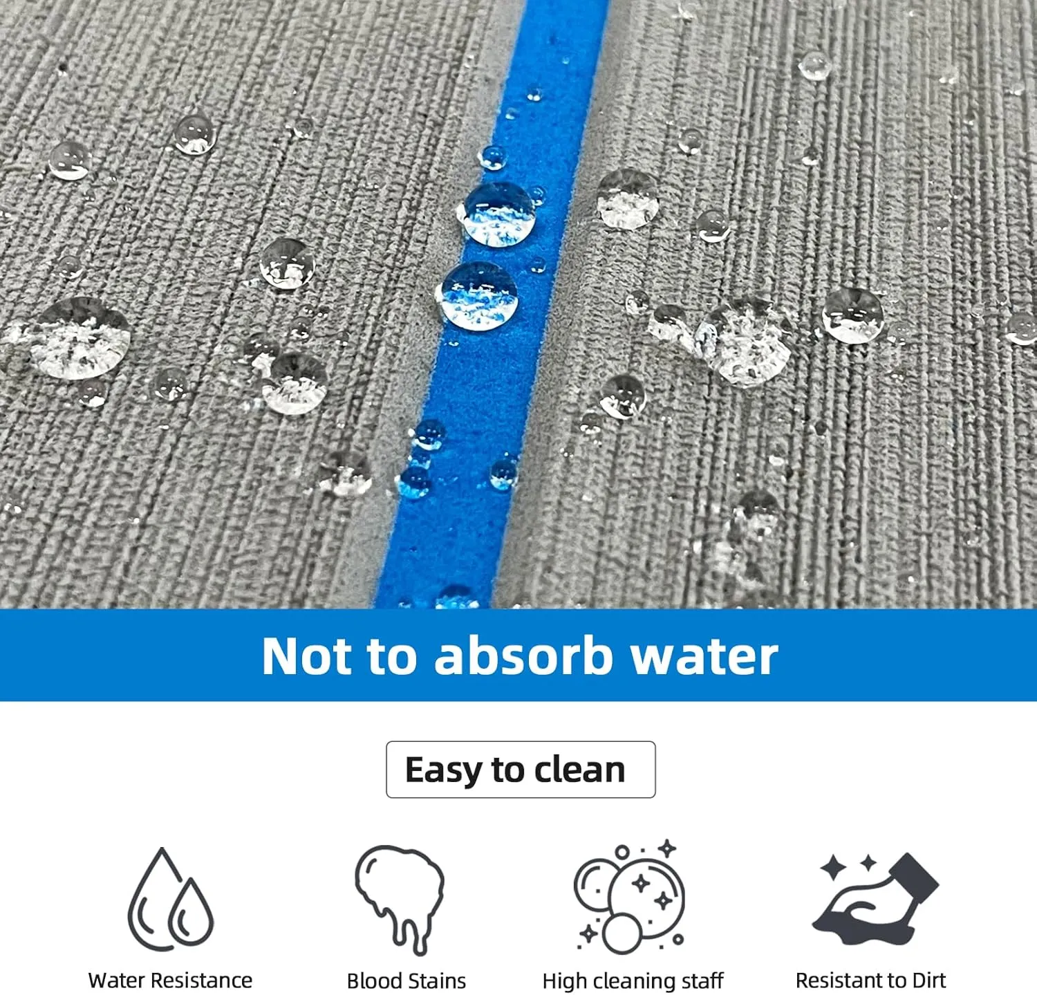 LUBEMIDA EVA Foam Boat Flooring Sheet Marine Faux Teak Decking Carpet for Yacht Floor,94.5"x35.4" Adhesive and Bevelled Edge