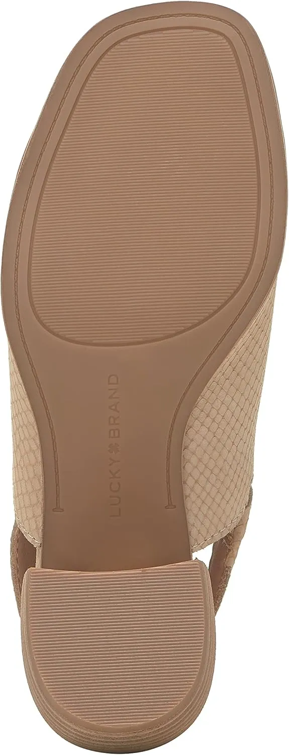 Lucky Brand Women's Jaila Backstrap High Heel Sandal Heeled