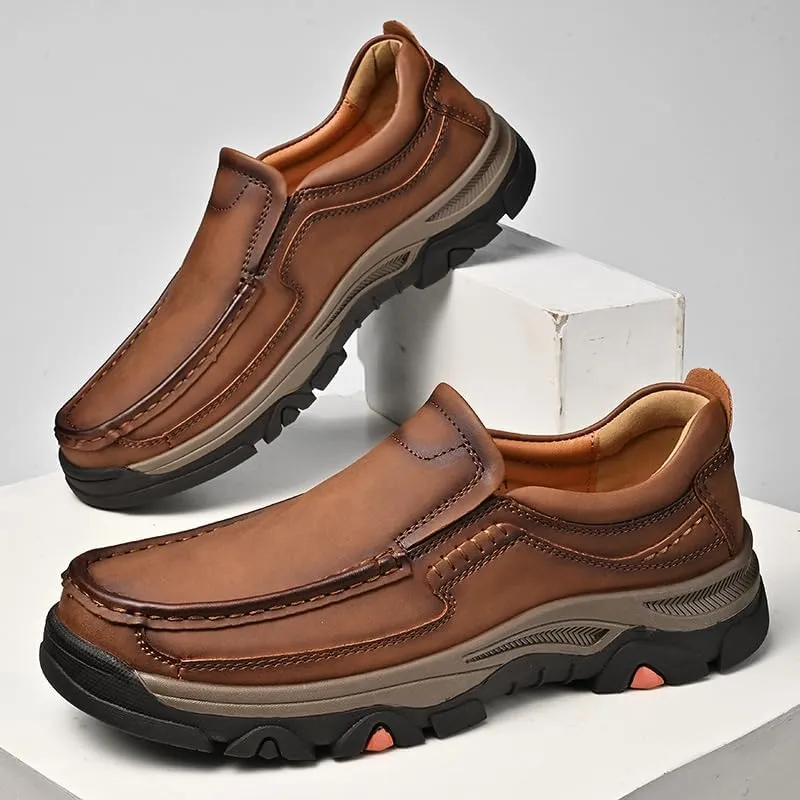 LZDZN Loafers for Men Shoes Leather Casual Shoe Mens Driving Men's Black Yellow Brown Big Size Male Boat Dress