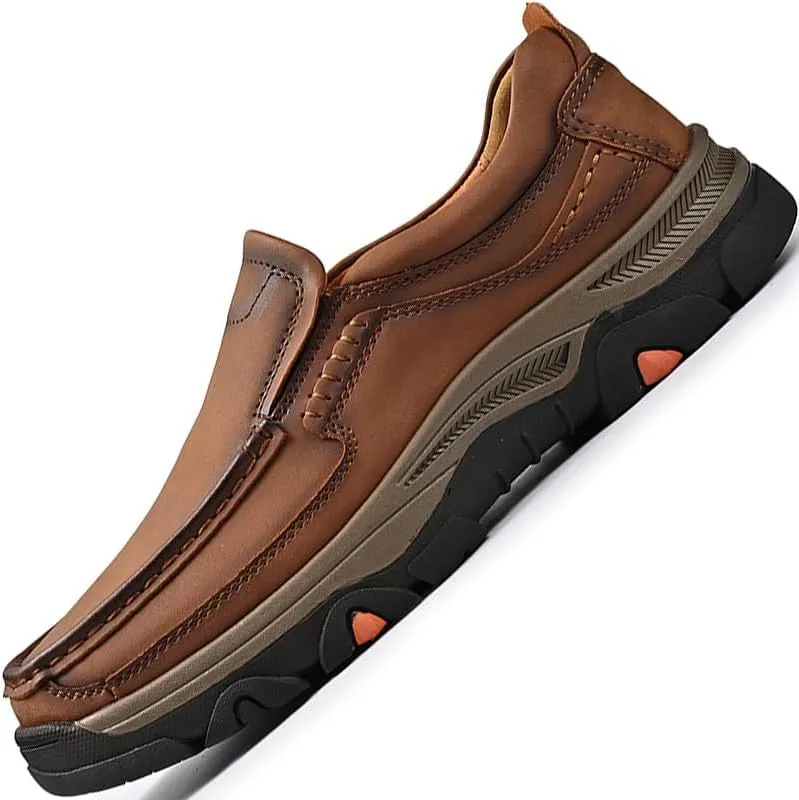 LZDZN Loafers for Men Shoes Leather Casual Shoe Mens Driving Men's Black Yellow Brown Big Size Male Boat Dress