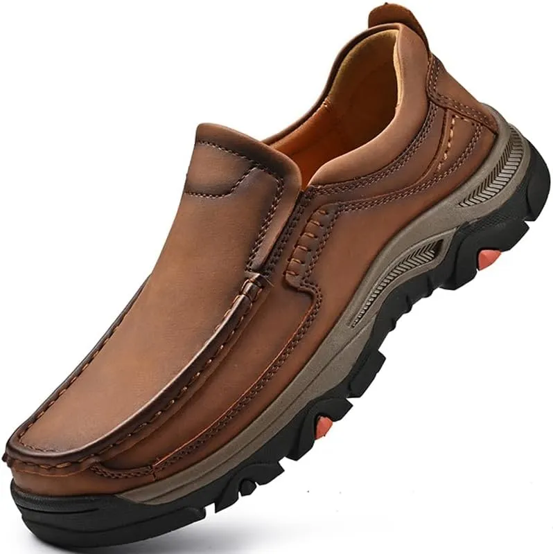 LZDZN Loafers for Men Shoes Leather Casual Shoe Mens Driving Men's Black Yellow Brown Big Size Male Boat Dress