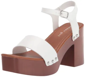 Madden Girl Women's Danii Heeled Sandal, White Paris, 9