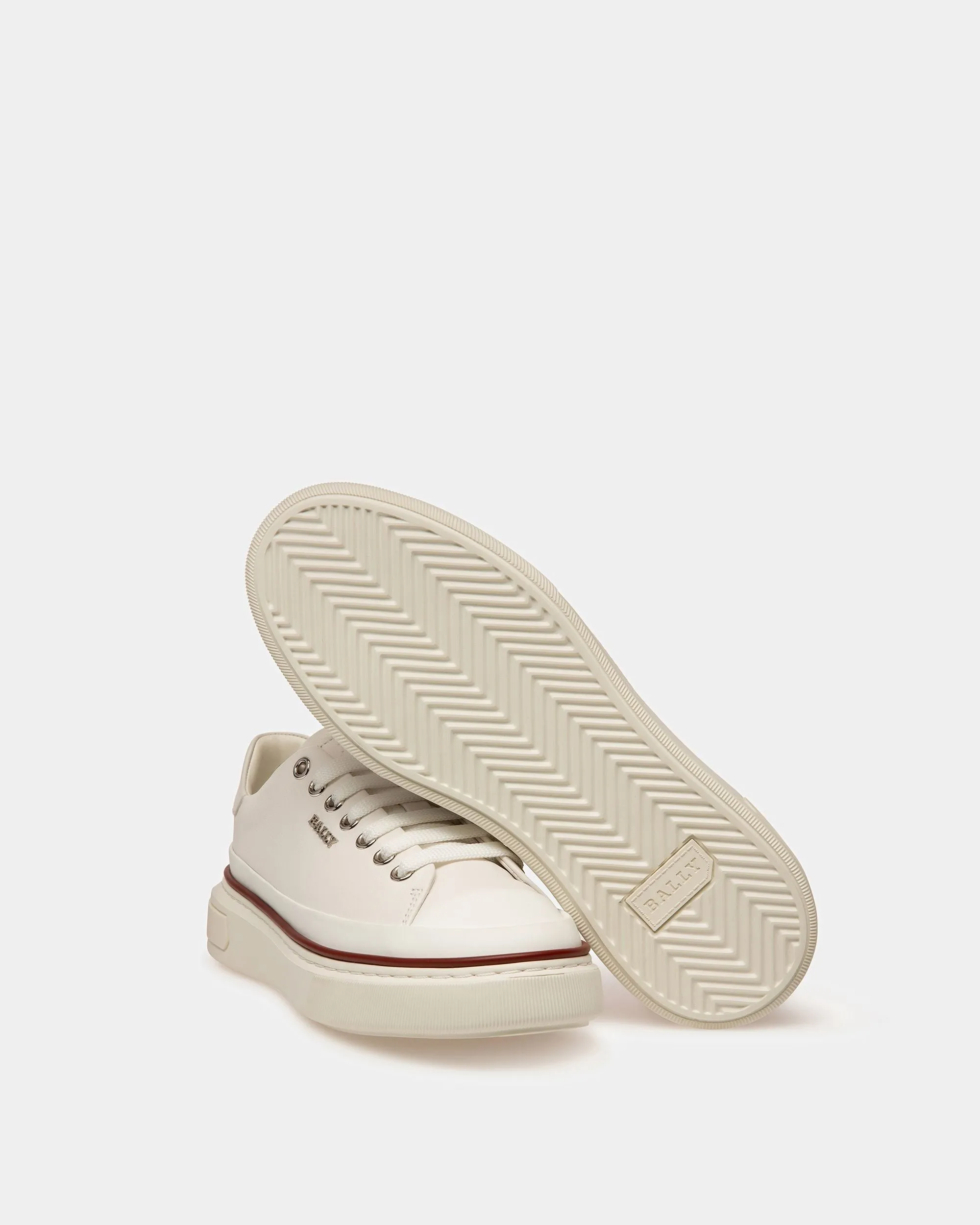 Maily Leather Sneakers In White