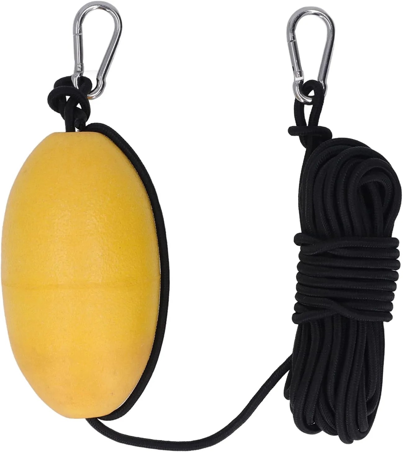 Marine Rope Tow Line, Kayak Drift Sock Anchor Fishing Float Yellow Marine Boat Anchor for Fishing Drift Anchors System