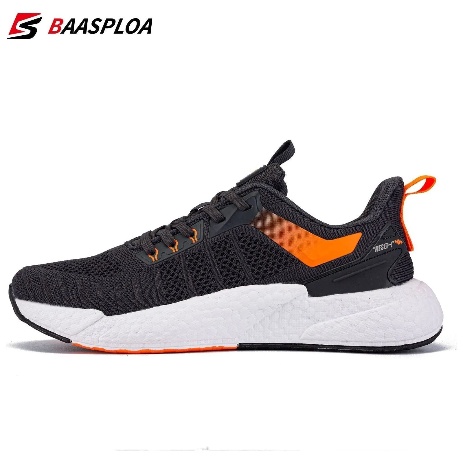 Men Sneaker Comfortable Knit Walking Shoes Breathable Fashion Sneaker Anti-Slip Shock-Absorbing Casual Shoes