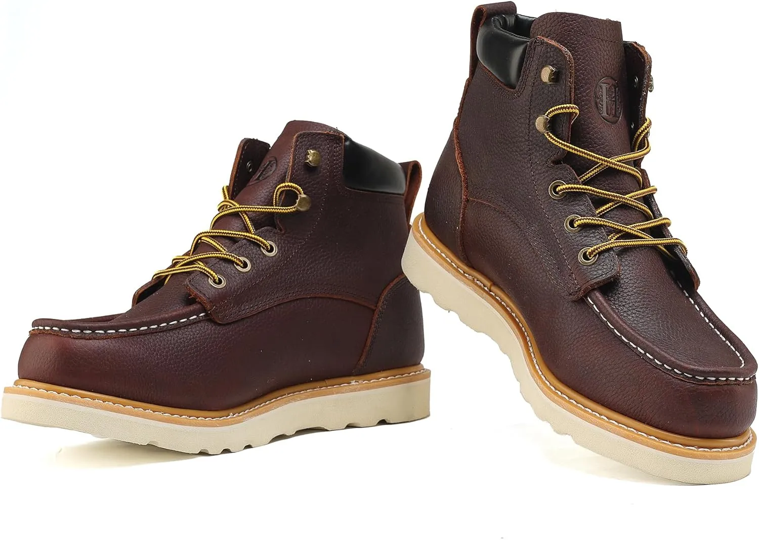 Men's 6" Slip Resiatant Soft Toe Water Resistant Moc Toe Work Boots