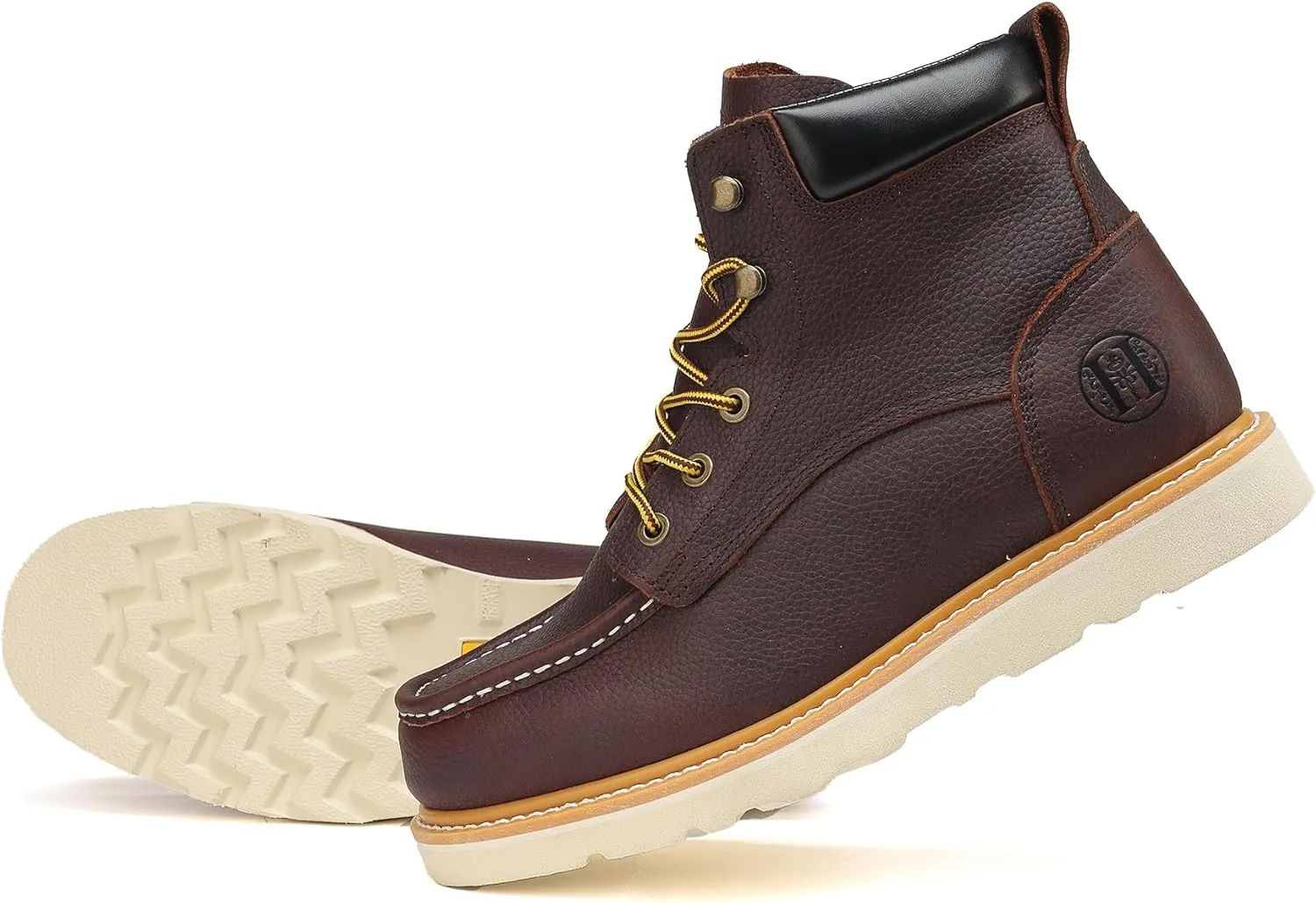 Men's 6" Slip Resiatant Soft Toe Water Resistant Moc Toe Work Boots