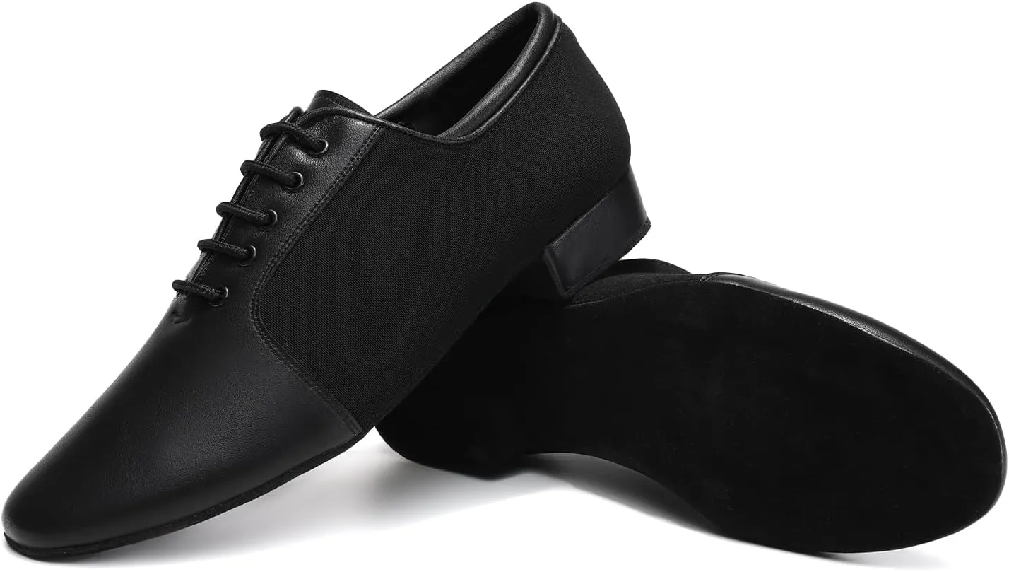 Men's Ballroom Dance Shoes Latin Lace-up Salsa Performance Waltz Modern Practice Shoe