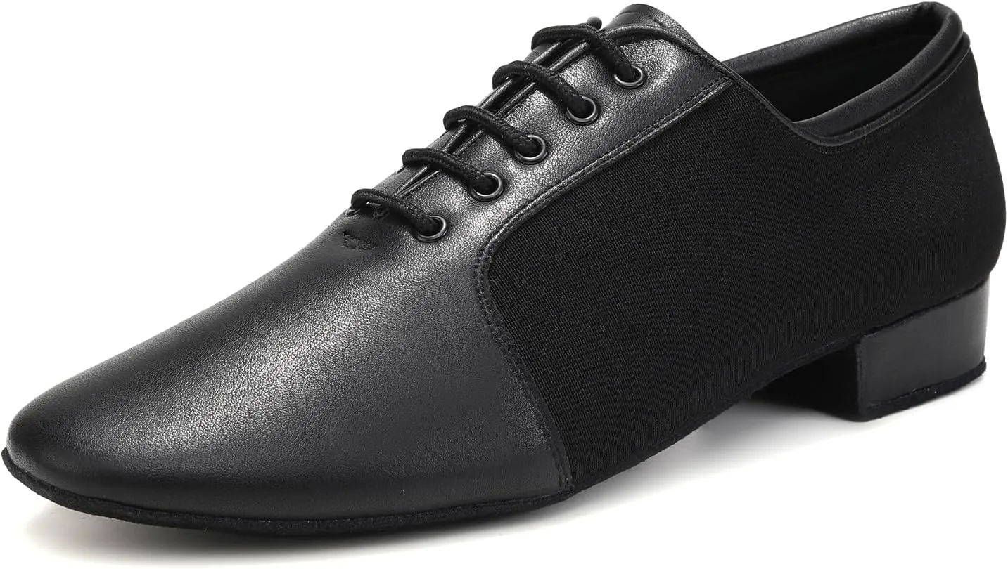 Men's Ballroom Dance Shoes Latin Lace-up Salsa Performance Waltz Modern Practice Shoe