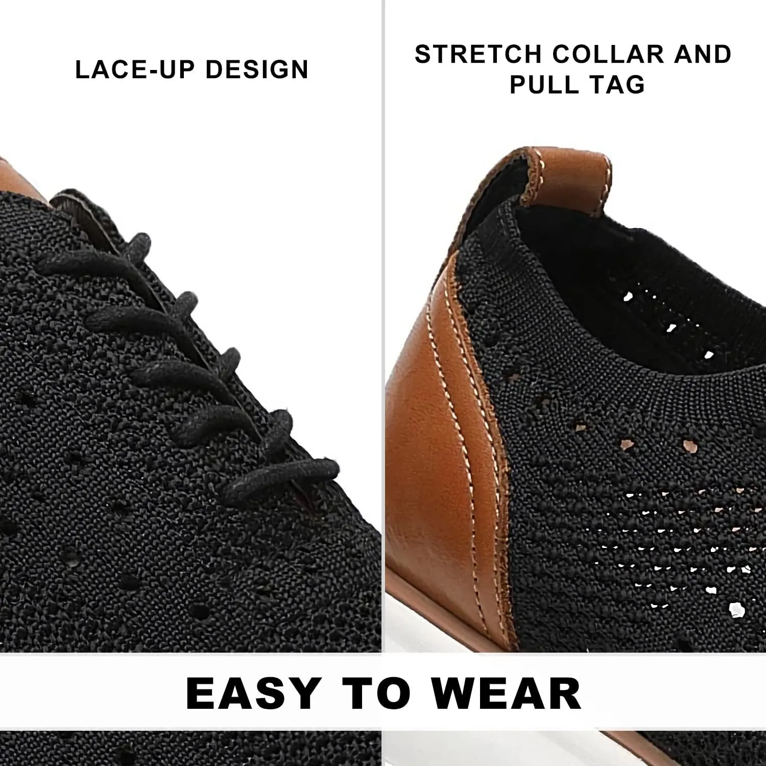 Mens Cap Toe Oxford Leather Lace Up Classic Comfortable Modern Formal Business Dress Shoes for Men