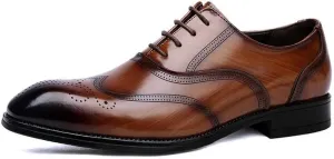 Mens Classic Formal Oxford Patent Leather Tuxedo Wedding Business Dress Shoes Genuine Leather Pointed Toe Slip On Elegant Comfortable Stylish Formal