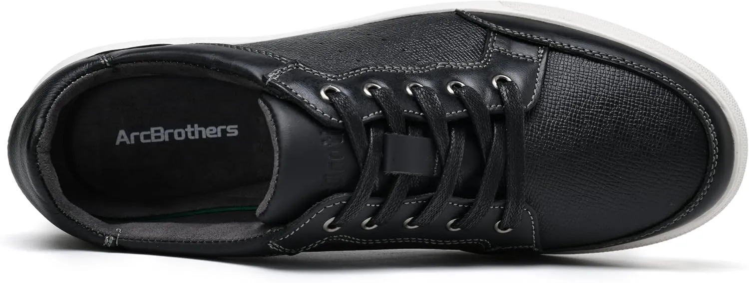 Mens Dress Casual Sneakers Business Casual Shoes Oxford Shoes for Men Mens Brown Dress Shoes Actual Leather Comfortable Mens Casual Oxford Shoe for Bussines Wedding