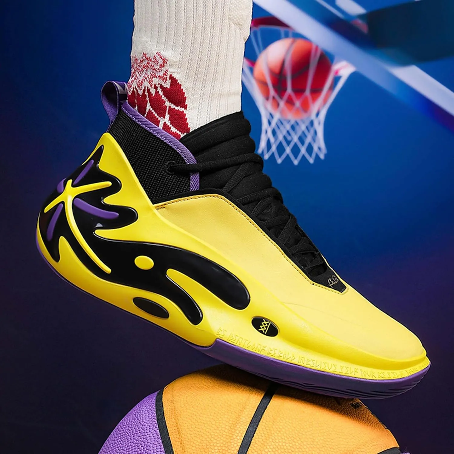 Men's Fashion Basketball Shoes Women's Breathable Sports Running Shoes Professional Shock Absorption Sneakers Teenagers Outdoor Tennis Training Jogging Shoes Casual Sneakers