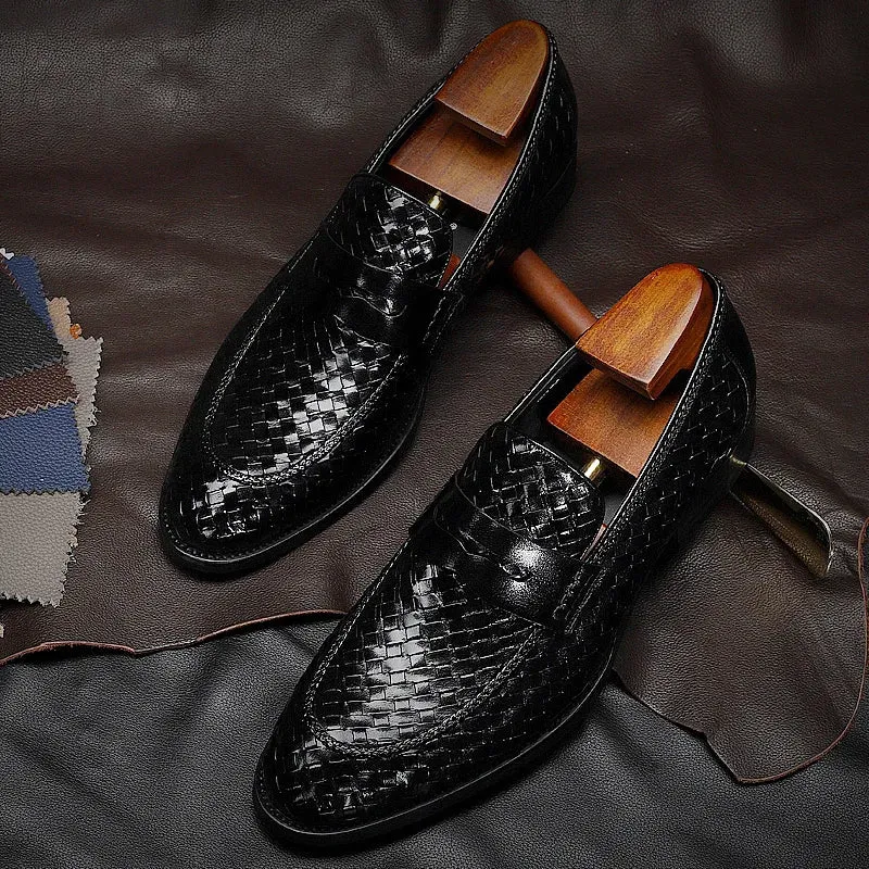 Men's formal shoes genuine leather oxford shoes Men Italian wedding shoe