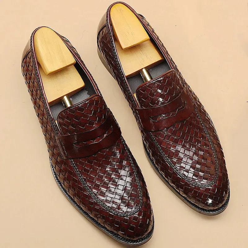 Men's formal shoes genuine leather oxford shoes Men Italian wedding shoe