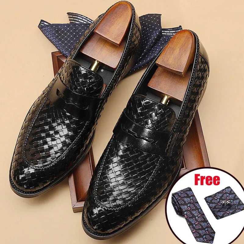 Men's formal shoes genuine leather oxford shoes Men Italian wedding shoe