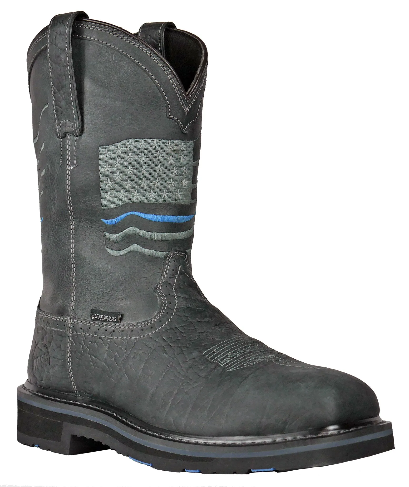 Men's Hoss Rushmore Charcoal, EH, SR, WP, PR, Pull On Western Composite Toe Boot