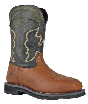 Men's Hoss Showdown Olive, EH, SR, PR, WP, Pull On Western Composite Toe Boot