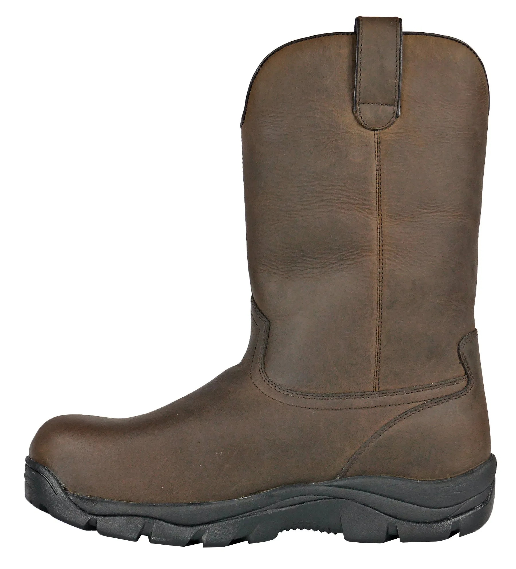 Men's Hoss Wildfire Brown, EH, PR, WP, Pull On Wellington Soft Toe Boot