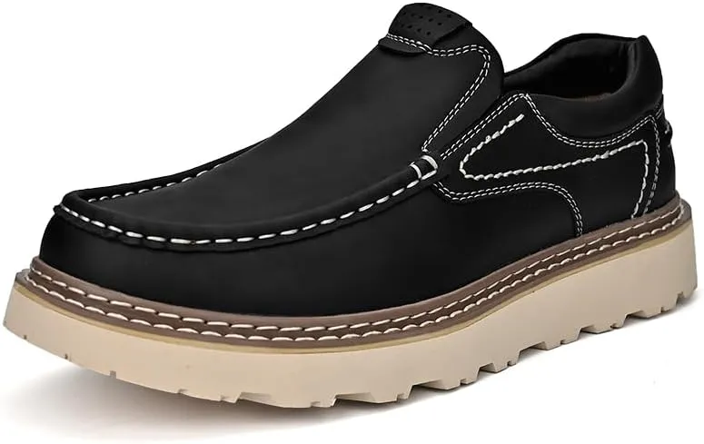 Mens Leather Shoes Dress Men's Oxfords for Men Loafers Chelsea Boots Casual Oxford Formal Man Shoe Boat Work Black Brown Size
