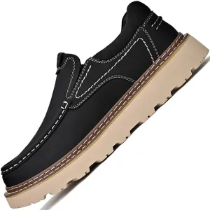 Mens Leather Shoes Dress Men's Oxfords for Men Loafers Chelsea Boots Casual Oxford Formal Man Shoe Boat Work Black Brown Size